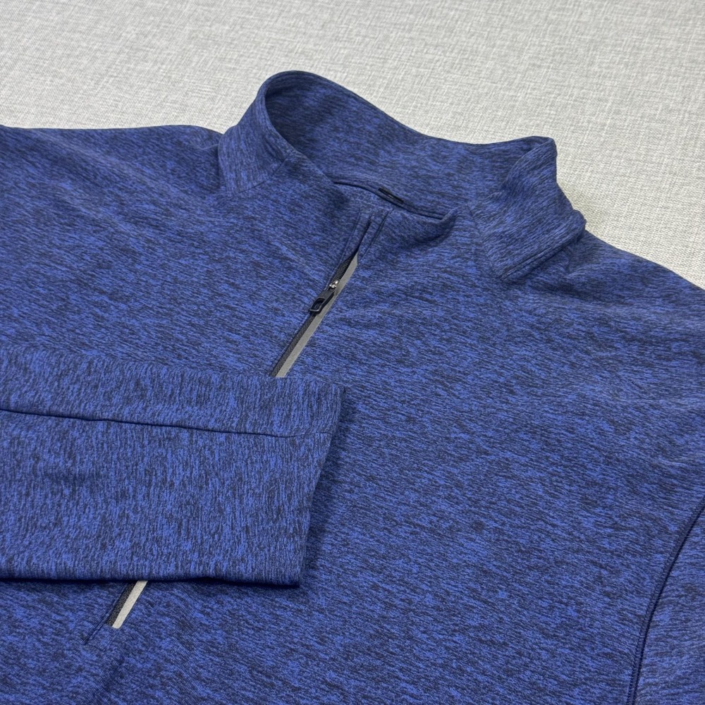 Lululemon Surge Warm 1/2 Zip Pullover Top Mens XL Blue Mock Neck‎ Gym Activewear
